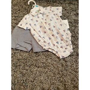 Little Me 6m boys 2 piece outfit